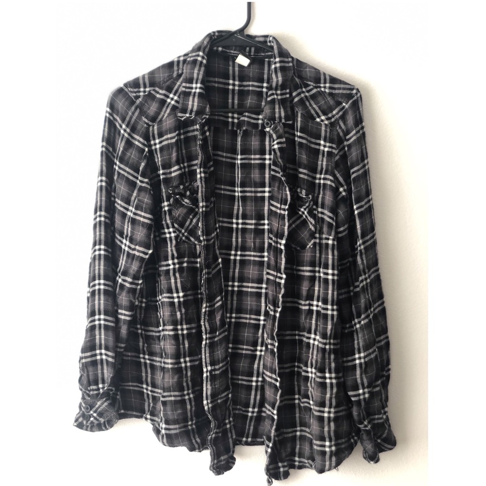 Flannel button up shirt